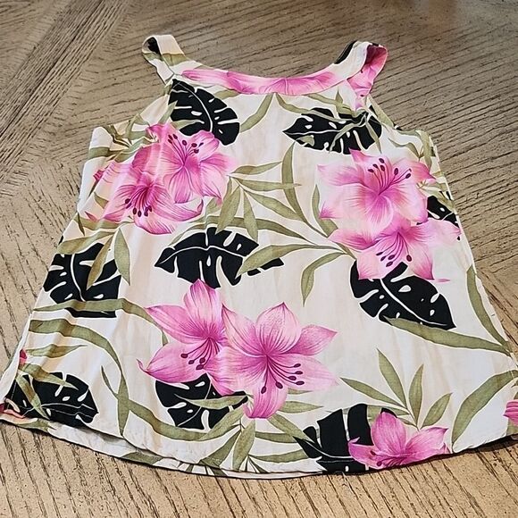 Floral Hawaiian top size M - Picture 4 of 5